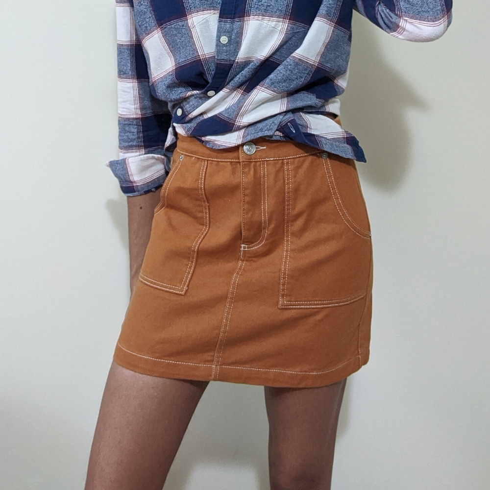 Urban Outfitters BDG Orange Mini Skirt Small